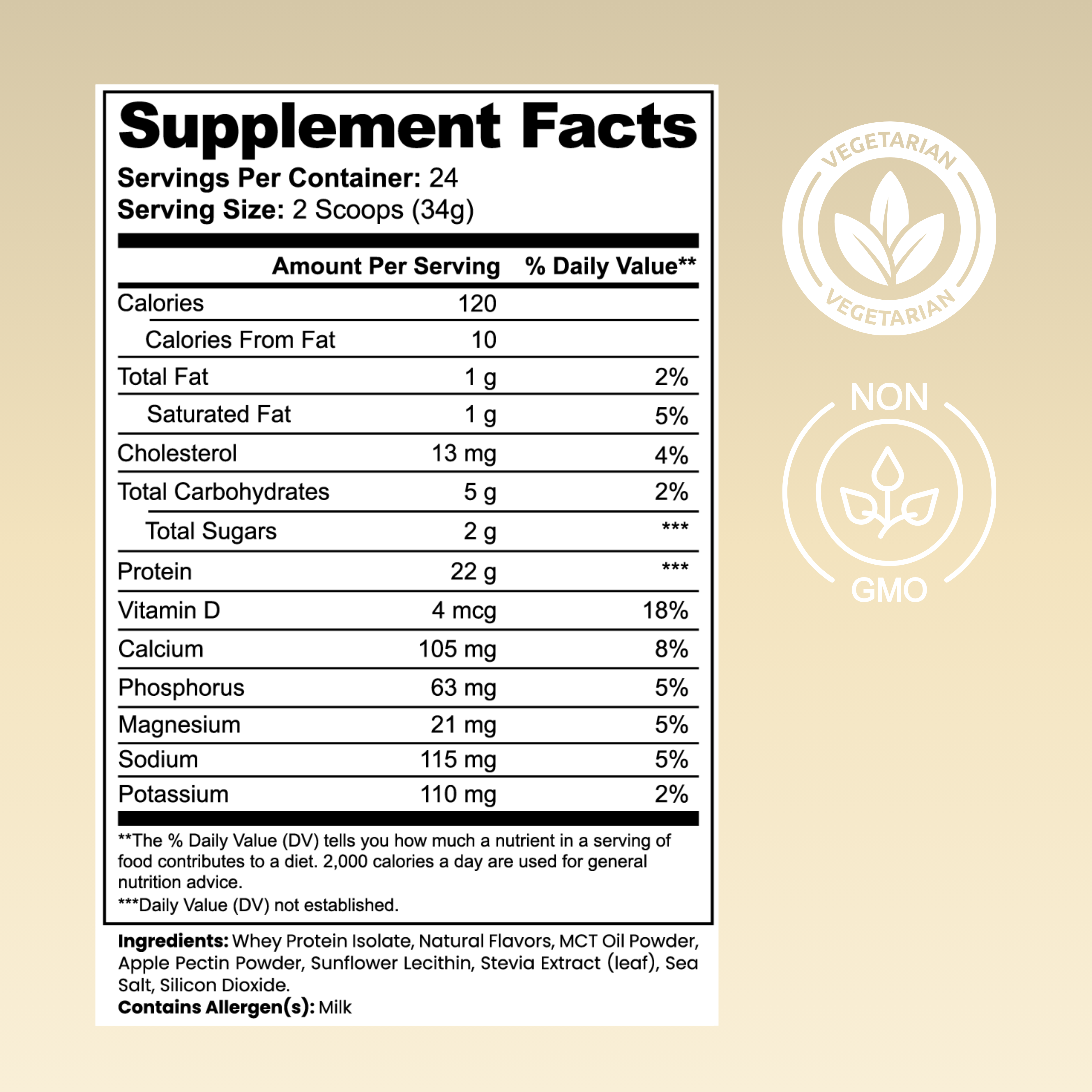 Vanilla 100% Whey Protein Isolate